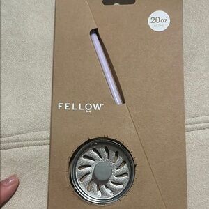 Fellow Carter 20 oz Lavender Straw and Sipper Stopper